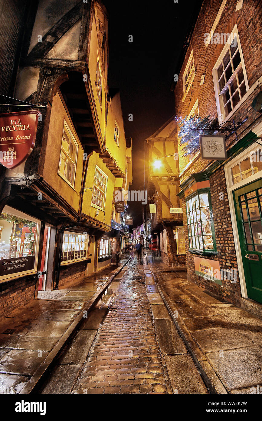 La Shambles York Banque D'Images