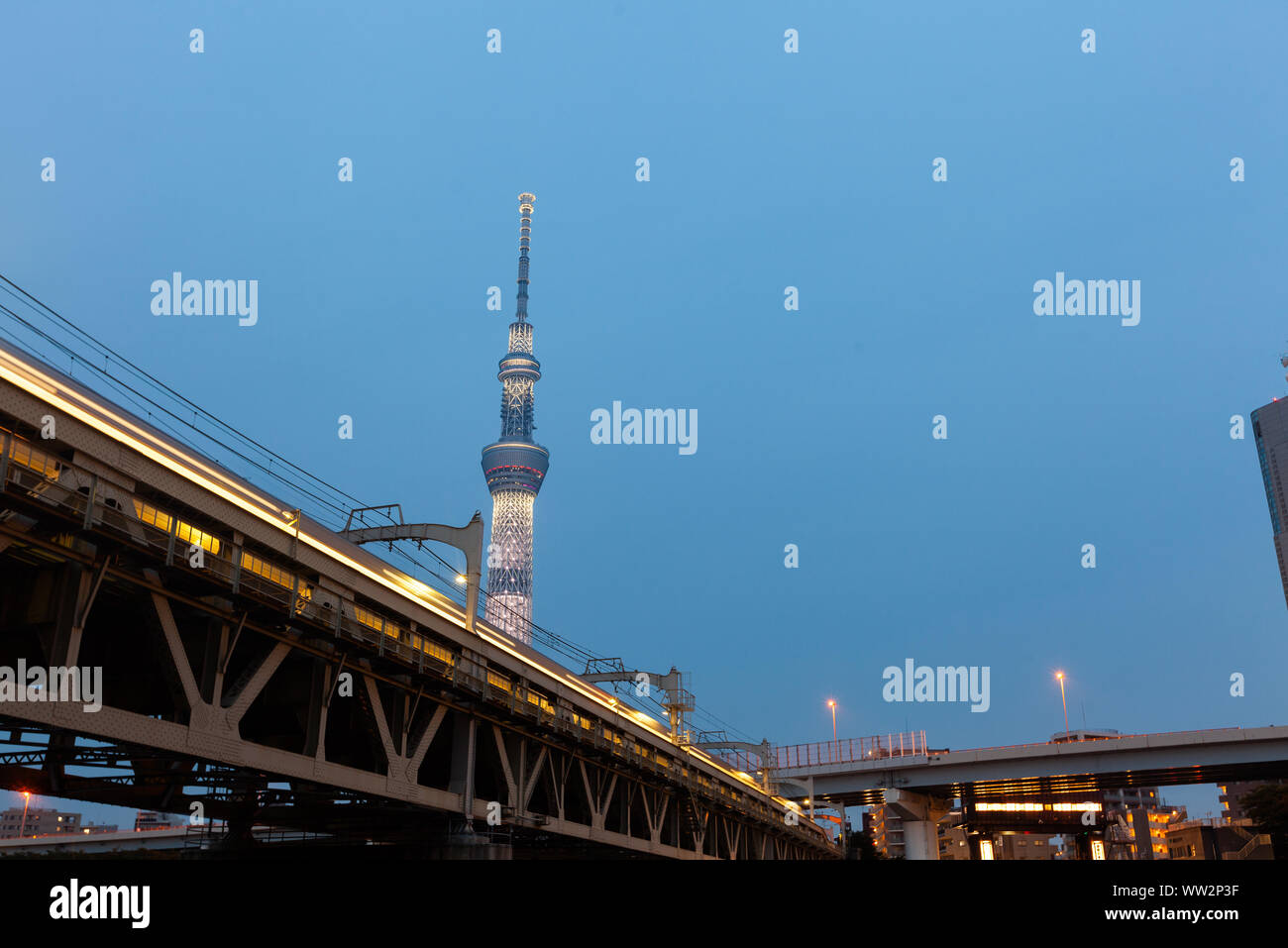 Tokyo Sky Tree at Dusk Banque D'Images