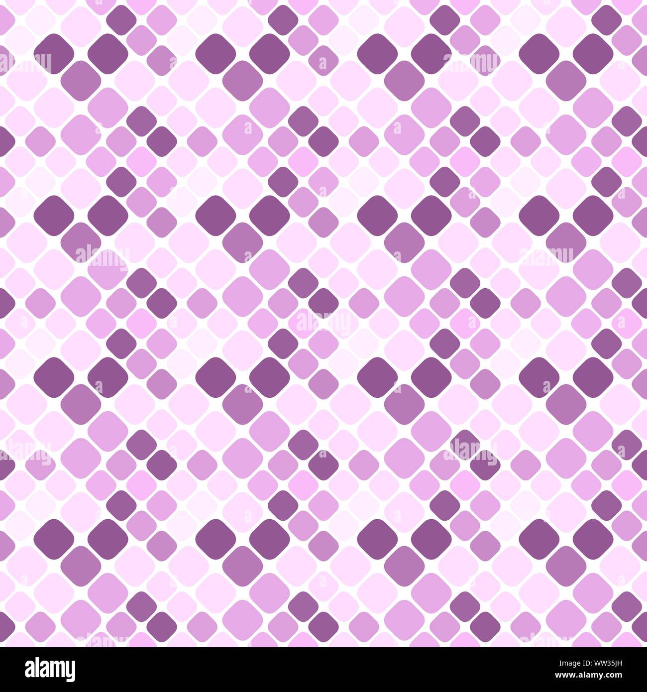 Abstrait géométrique lavande motif carré - fond vecteur conception répéter à partir de carrés en diagonale Illustration de Vecteur