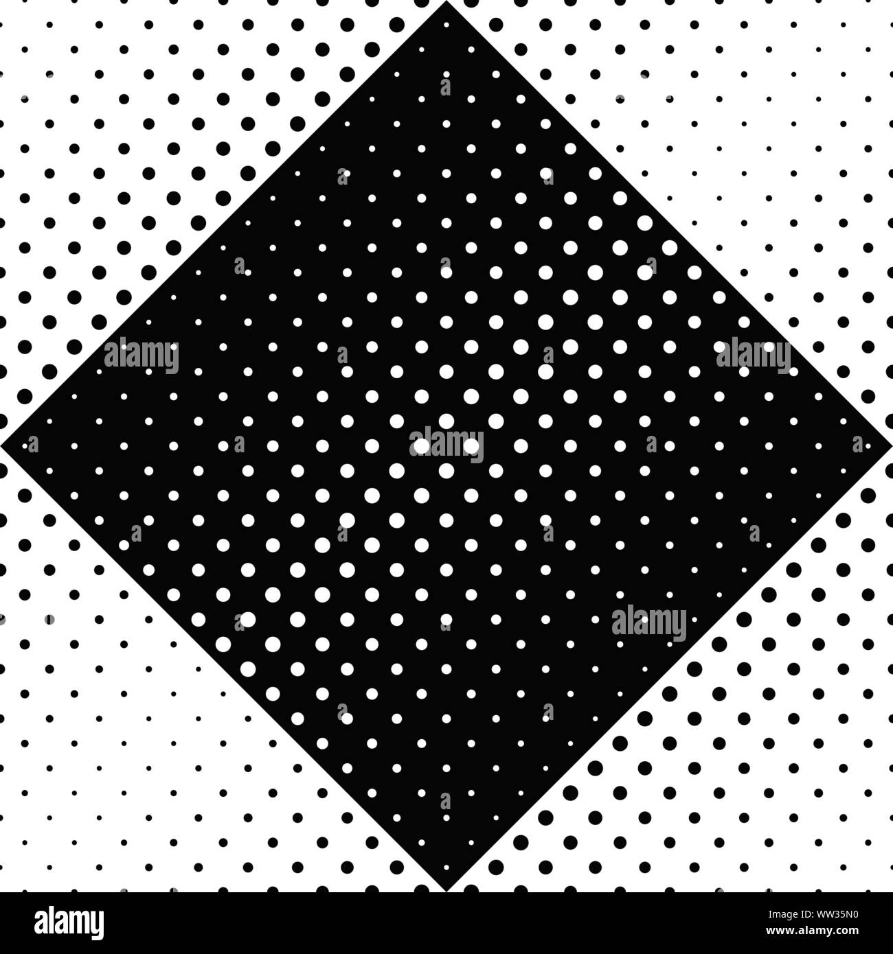 Motif de cercles géométriques - conception d'arrière-plan graphique vectoriel abstrait monochrome Illustration de Vecteur
