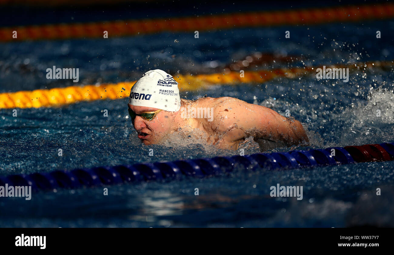 L'Australie au cours de la prospection Hancock réchauffer pendant quatre jours du monde Para natation Championnats d'Allianz au Centre aquatique de Londres, Londres. Banque D'Images