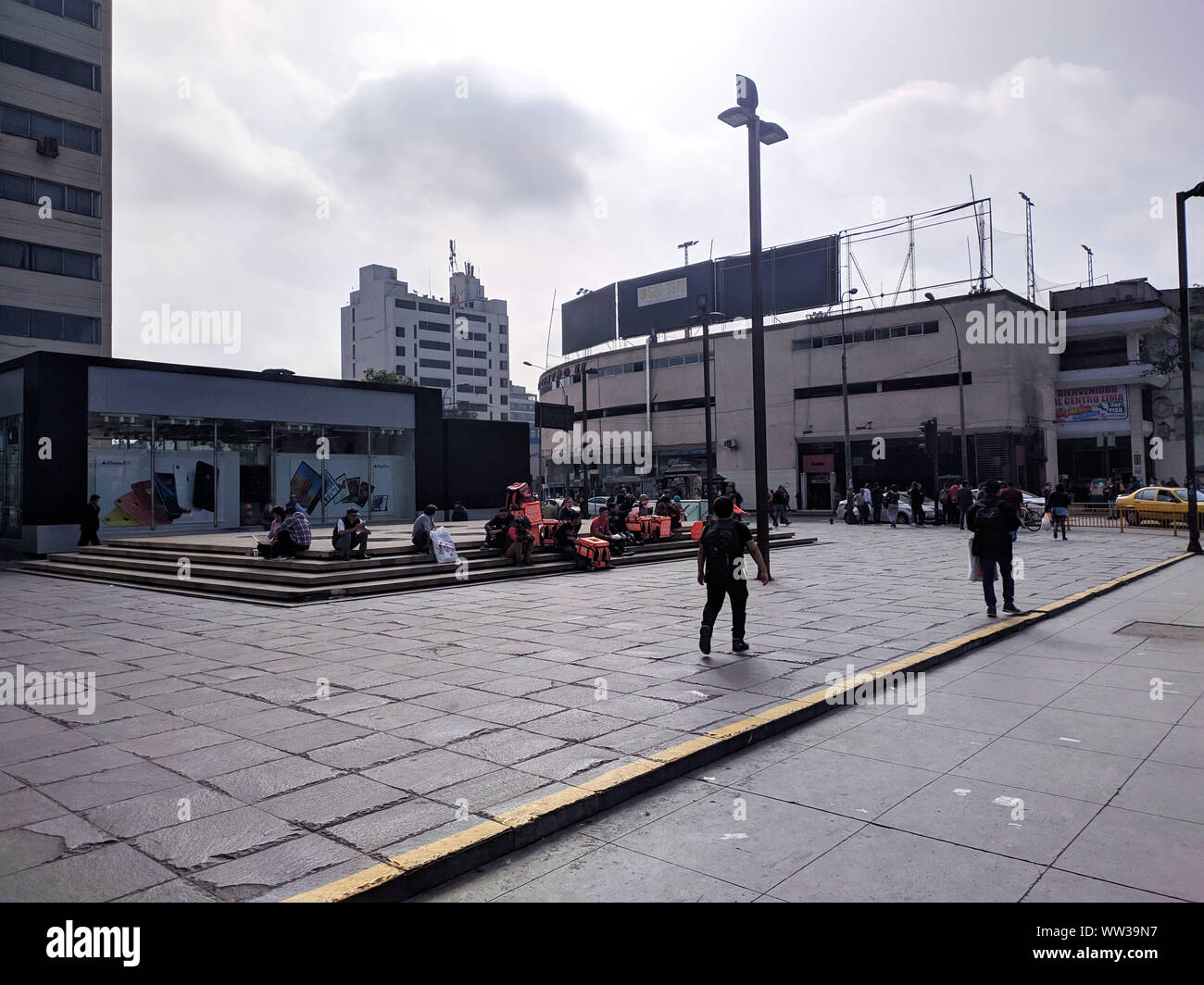 Centro Civico, depuis des années, le plus haut bâtiment de Lima au Pérou Banque D'Images