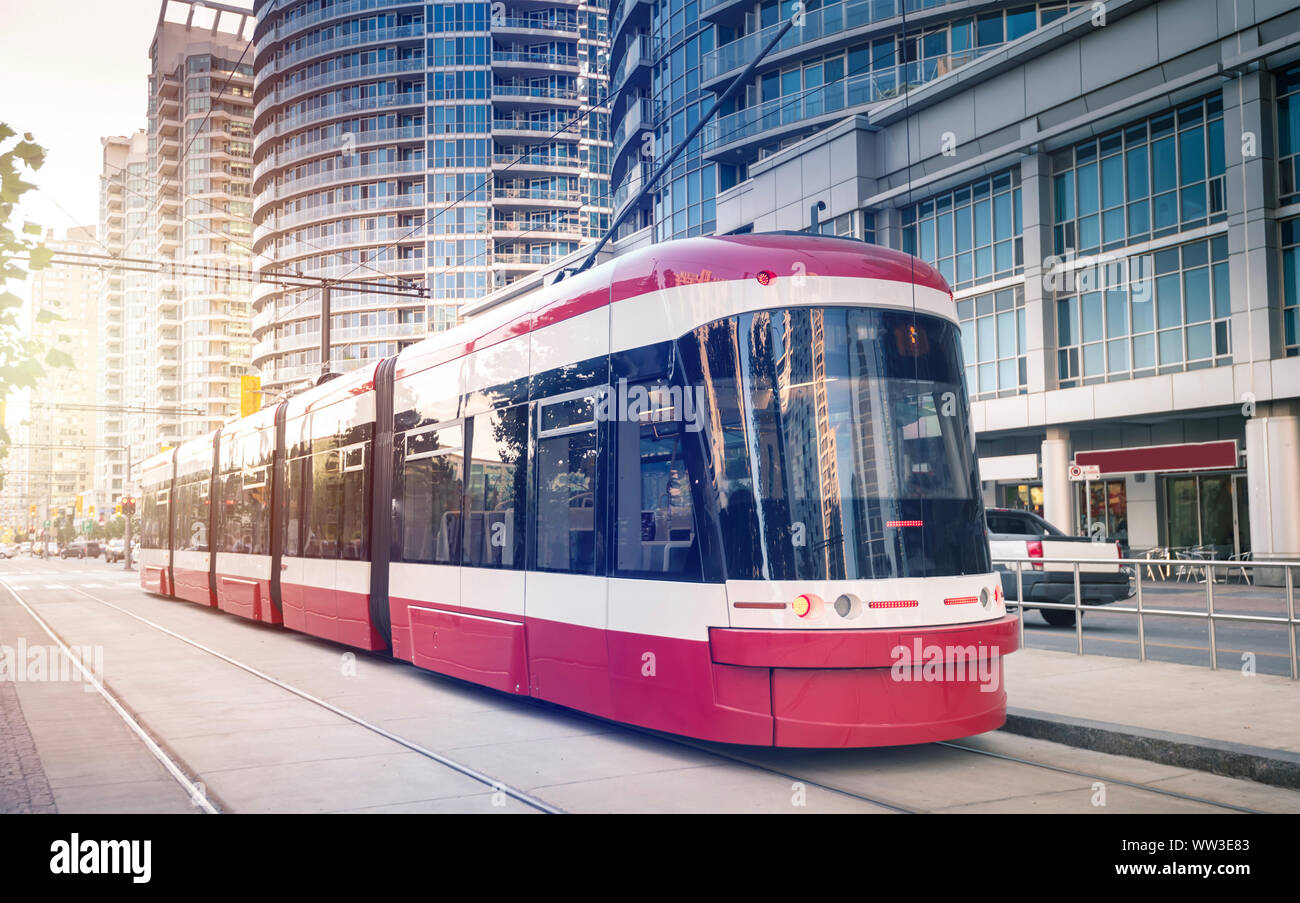 Tramway à Toronto, Ontario, Canada Banque D'Images