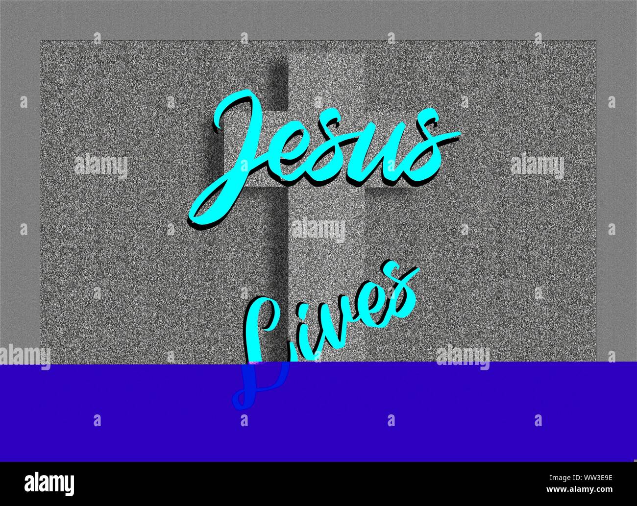 Faites par Jésus Mail stamp Lima Pérou Banque D'Images