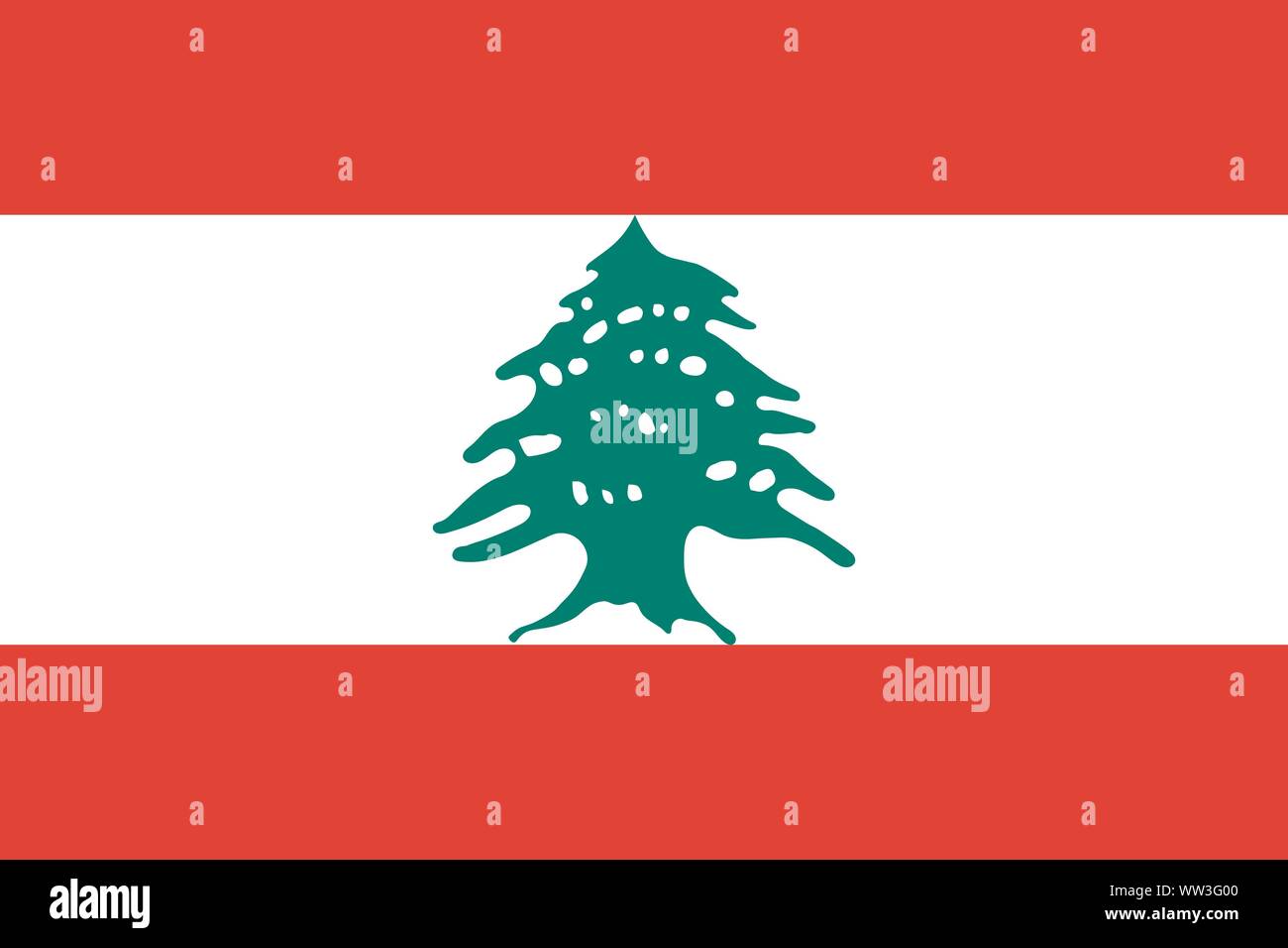 Pavillon du Liban. Liban drapeau vecteur. Symbole national du Liban Illustration de Vecteur