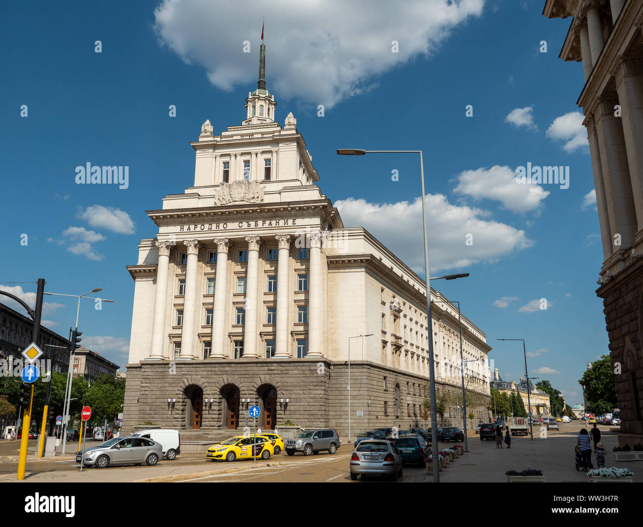 Bâtiment de l'Assemblée Nationale, Sofia, Bulgarie Banque D'Images