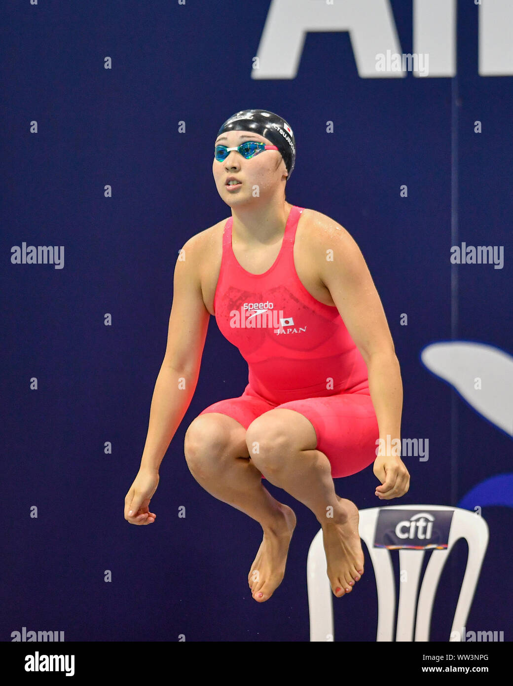 Londres, Royaume-Uni. 12 Sep, 2019. Le Japon a TSUJIUCHI Ayano rivalise Women's 100m brasse SB13 Dernier jour de 2019 au cours de quatre natation Championnats du monde Para Allianz à Londres Natation Centre le jeudi 12 septembre 2019. Londres en Angleterre. Credit : Taka G Wu/Alamy Live News Banque D'Images