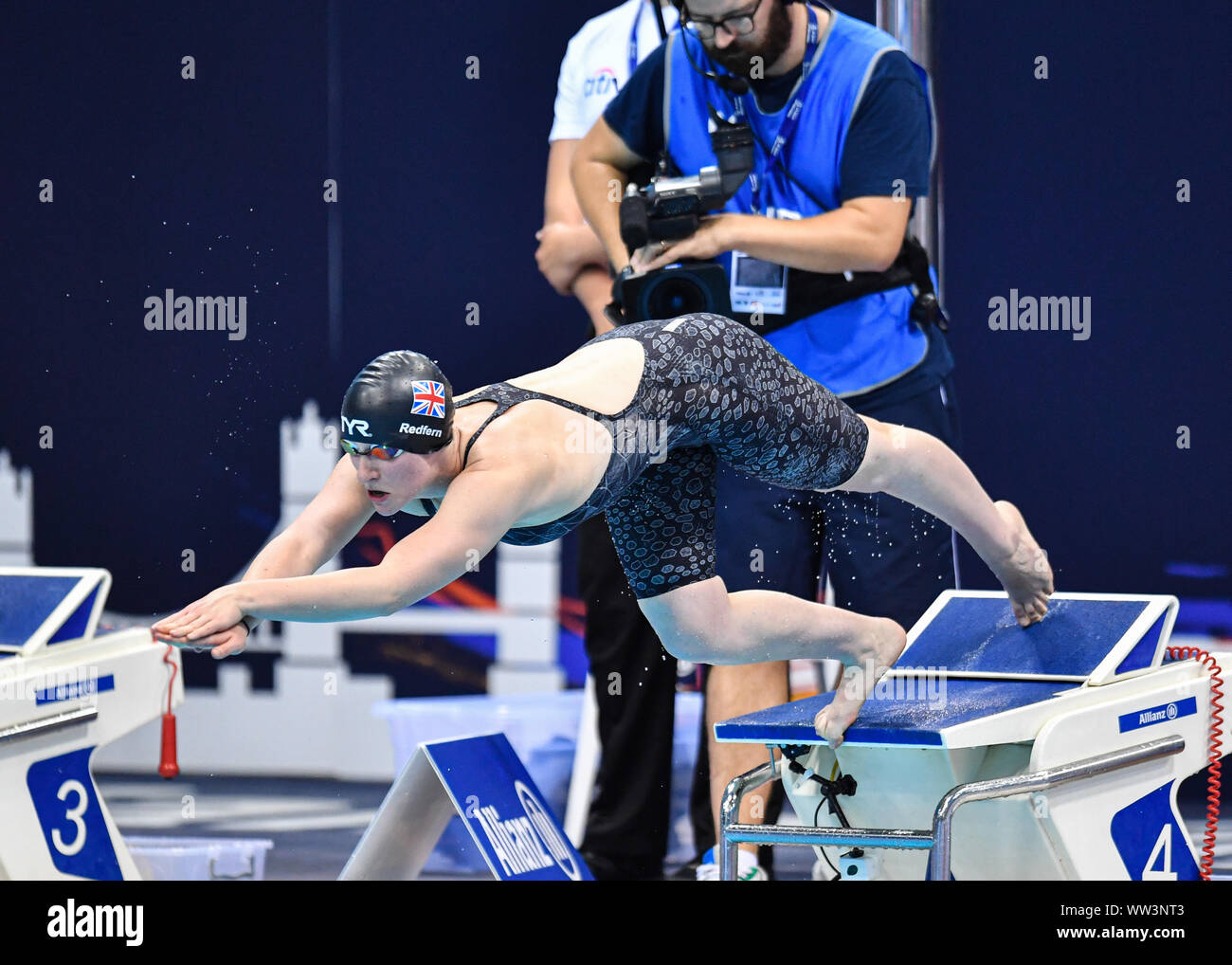 Londres, Royaume-Uni. 12 Sep, 2019. Great Britain's REDFERN Rebecca rivalise Women's 100m brasse SB13 Dernier jour de 2019 au cours de quatre natation Championnats du monde Para Allianz à Londres Natation Centre le jeudi 12 septembre 2019. Londres en Angleterre. Credit : Taka G Wu/Alamy Live News Banque D'Images