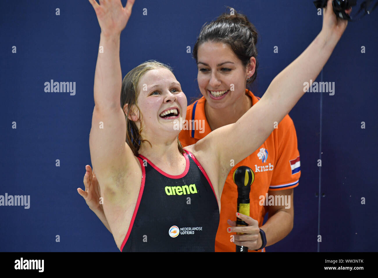 Londres, Royaume-Uni. 12 Sep, 2019. Les Pays-Bas BRUINSMA Liesette rivalise Women's 200m quatre nages SM11 dernière pendant quatre jours de 2019 aux Championnats du monde de natation Para Allianz à Londres Natation Centre le jeudi 12 septembre 2019. Londres en Angleterre. Credit : Taka G Wu/Alamy Live News Banque D'Images