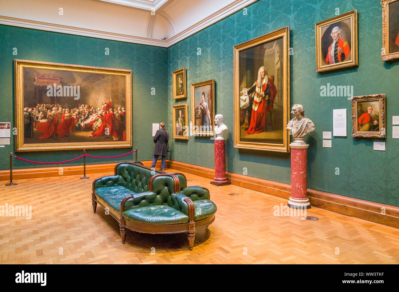 Intérieur de la National Portrait Gallery, London, UK Banque D'Images