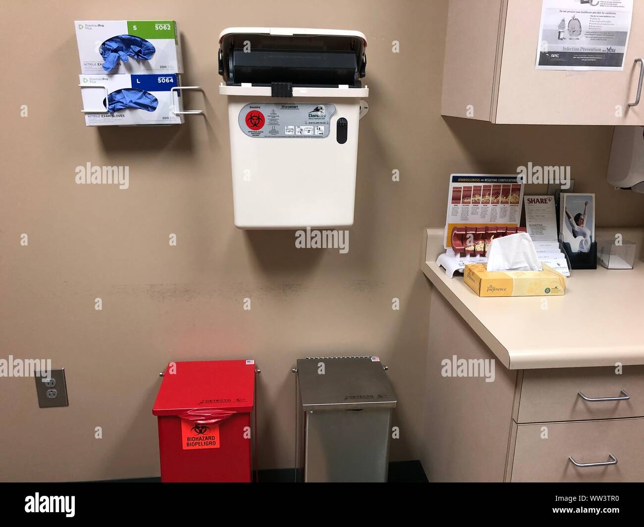 Les dispositifs médicaux et bio hazard Banque D'Images