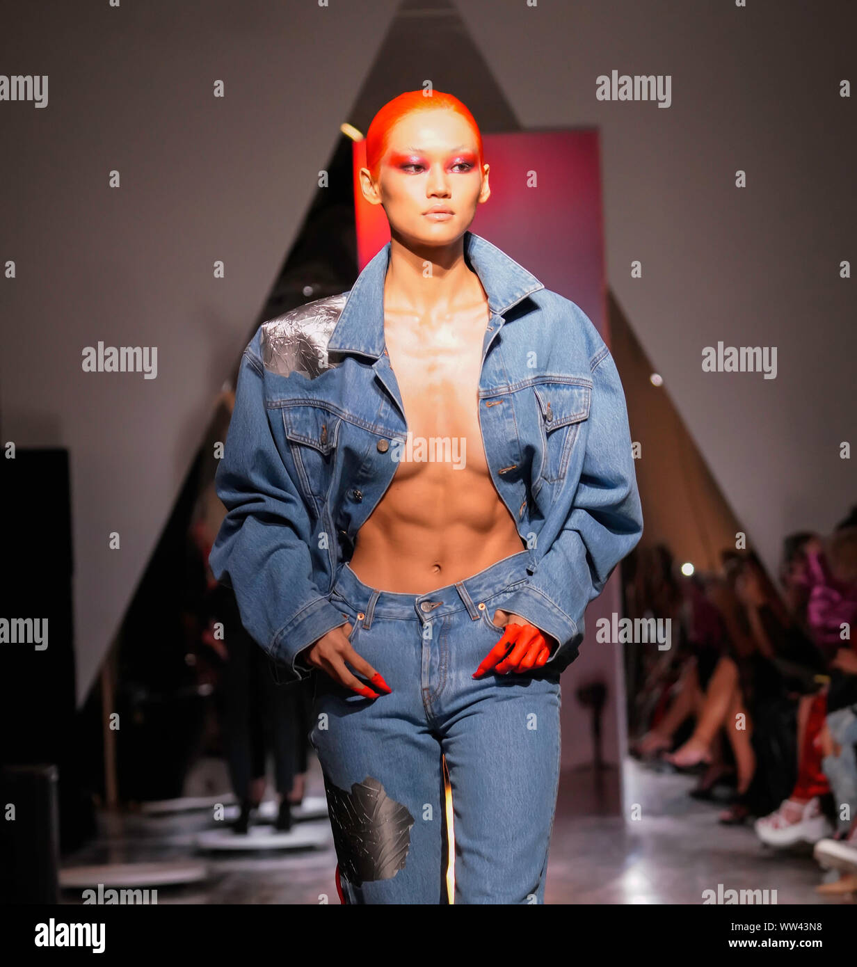 Kaimin Défilé SS20 dans le cadre de la New York Fashion week, Studio 525, Manhattan, New York, Septembre 10, 2019 Banque D'Images