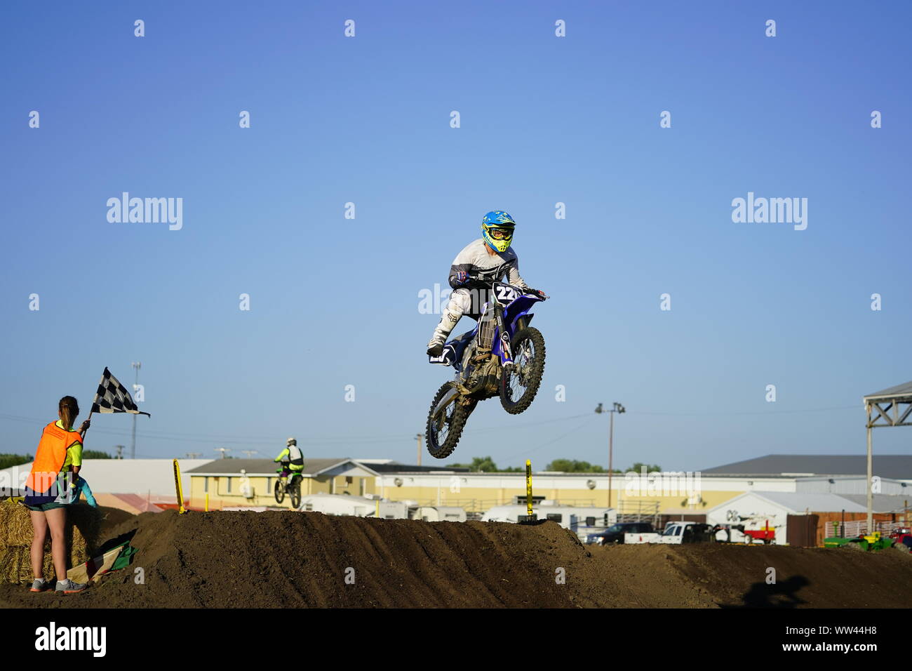 Monroe, Wisconsin - Juillet 27th, 2019 L'ATV, Quad et Dirt Bike course Motokazie la concurrence du Minnesota a tenu un événement chez Monroe County Fair. Banque D'Images