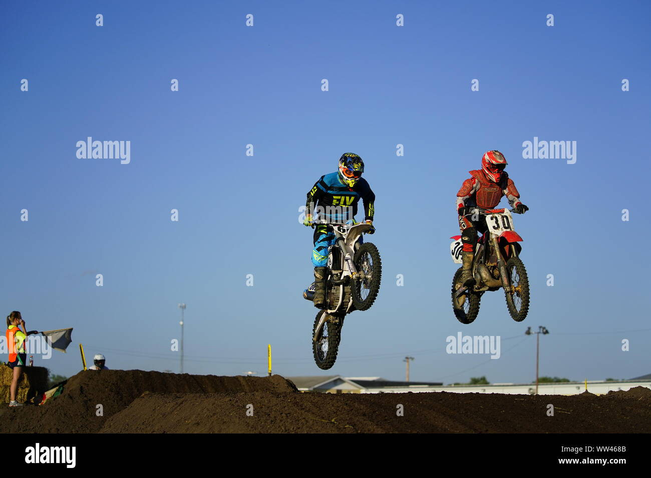 Monroe, Wisconsin - Juillet 27th, 2019 L'ATV, Quad et Dirt Bike course Motokazie la concurrence du Minnesota a tenu un événement chez Monroe County Fair. Banque D'Images
