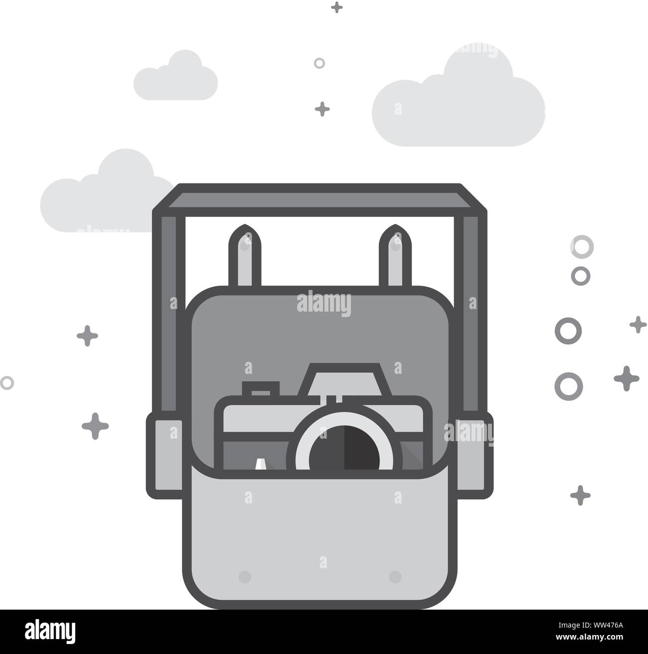 Sac photo icône dans télévision a décrit le style de gris. Vector illustration. Illustration de Vecteur Sac photo icône dans télévision a décrit le style de gris. Vector illustration. Illustration de Vecteur