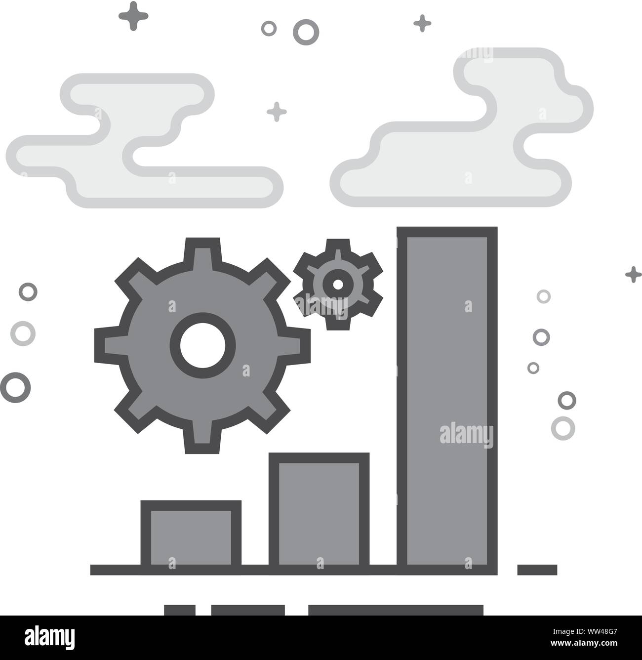 L'icône Réseau dans le style gris télévision décrites. Vector illustration. Illustration de Vecteur