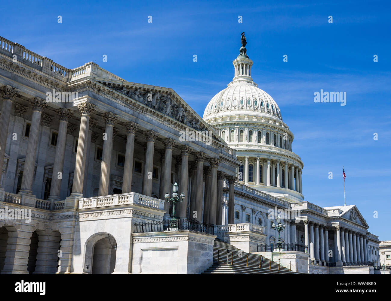 Capitole à Washington, D.C., le siège du Congrès des États-Unis. Banque D'Images