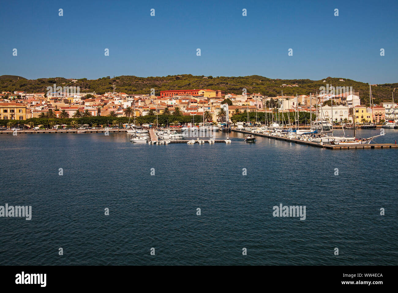 Le port de Carloforte Italie Sardaigne l'île San Pietro Banque D'Images