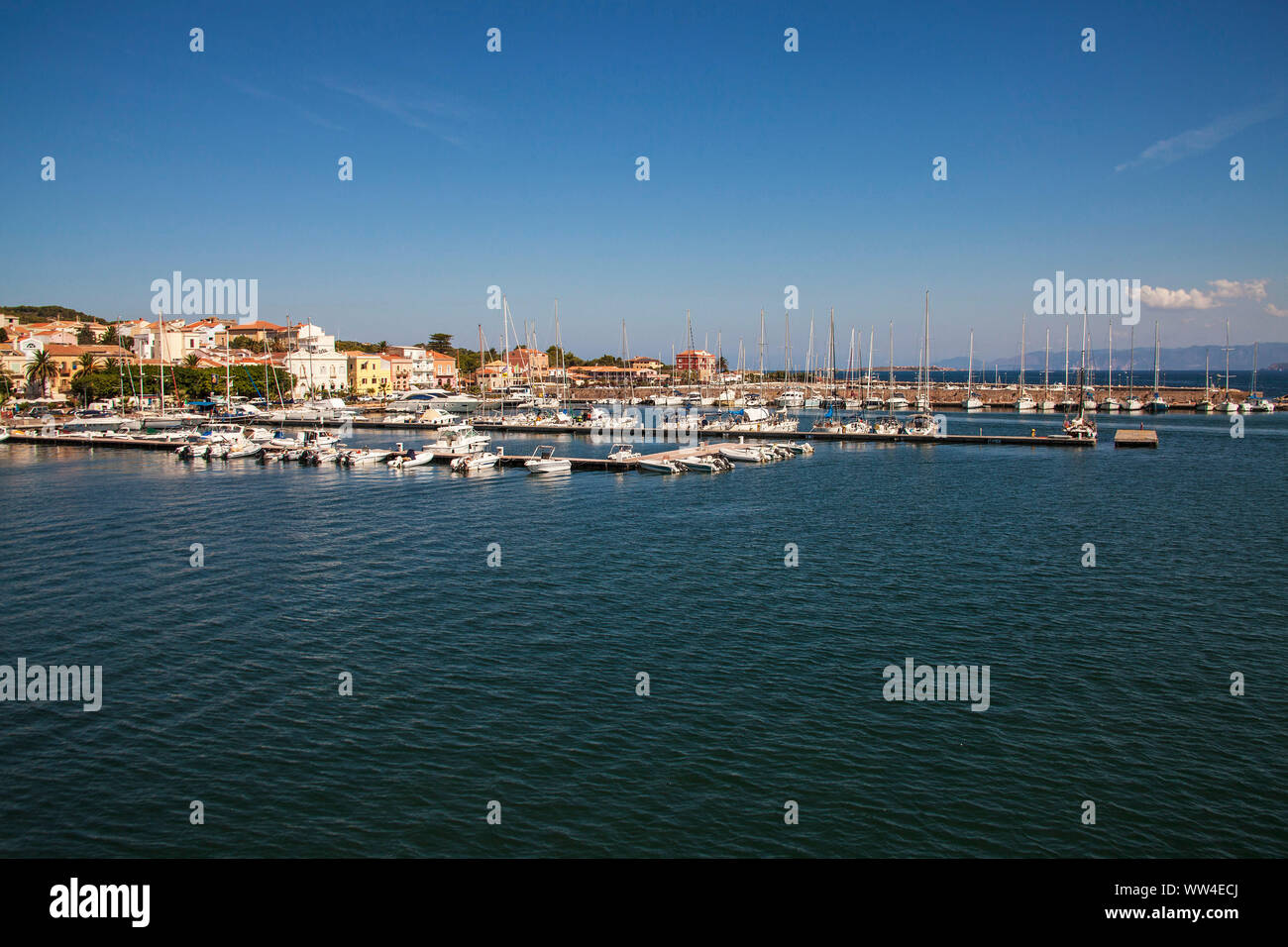 Le port de Carloforte Italie Sardaigne l'île San Pietro Banque D'Images