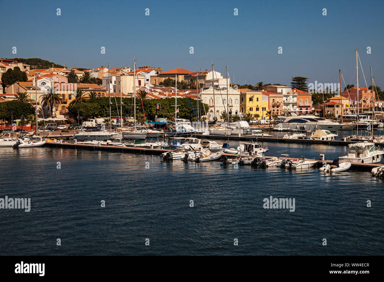 Le port de Carloforte Italie Sardaigne l'île San Pietro Banque D'Images