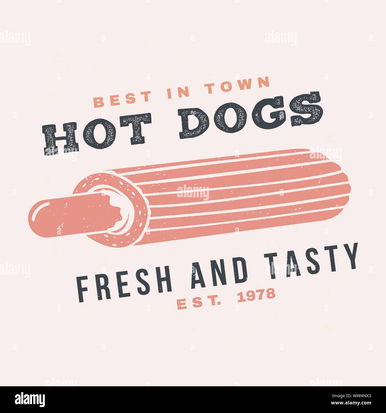 Chaud et frais hot dog france badge rétro design. Vector illustration. Vintage design pour café, restaurant, pub ou fast food business. Modèle pour les objets d'identité restaurant, l'emballage et menu Illustration de Vecteur Chaud et frais hot dog france badge rétro design. Vector illustration. Vintage design pour café, restaurant, pub ou fast food business. Modèle pour les objets d'identité restaurant, l'emballage et menu Illustration de Vecteur