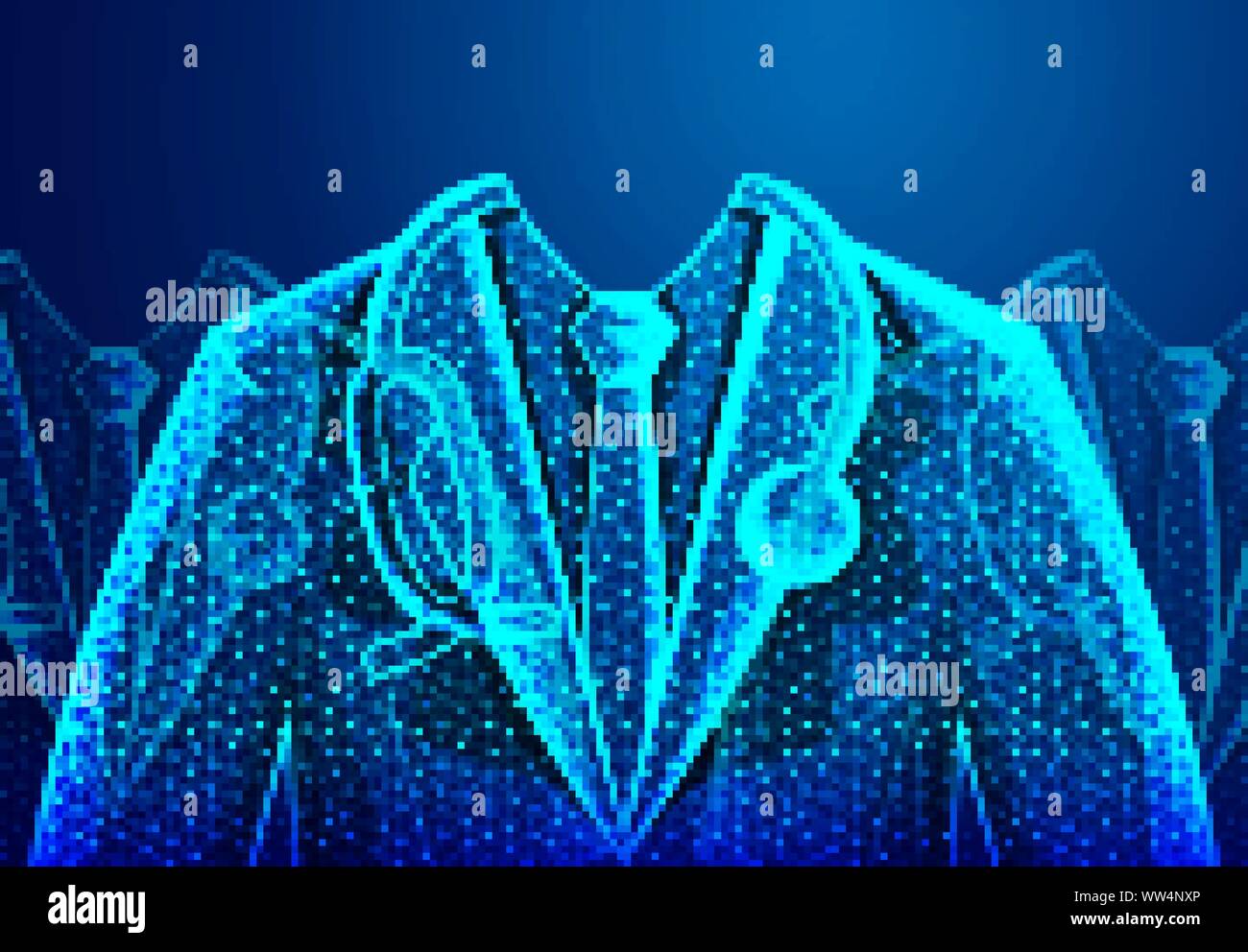 Résumé La science médicale santé médecin comprennent wireframe concept numérique la technologie médicale moderne,traitement,médecine sur fond bleu. Illustration de Vecteur