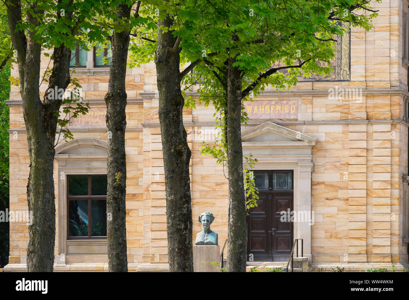 Villa Wahnfried, Musée Richard Wagner, Bayreuth, Haute-Franconie, Franconia, Bavaria, Germany Banque D'Images