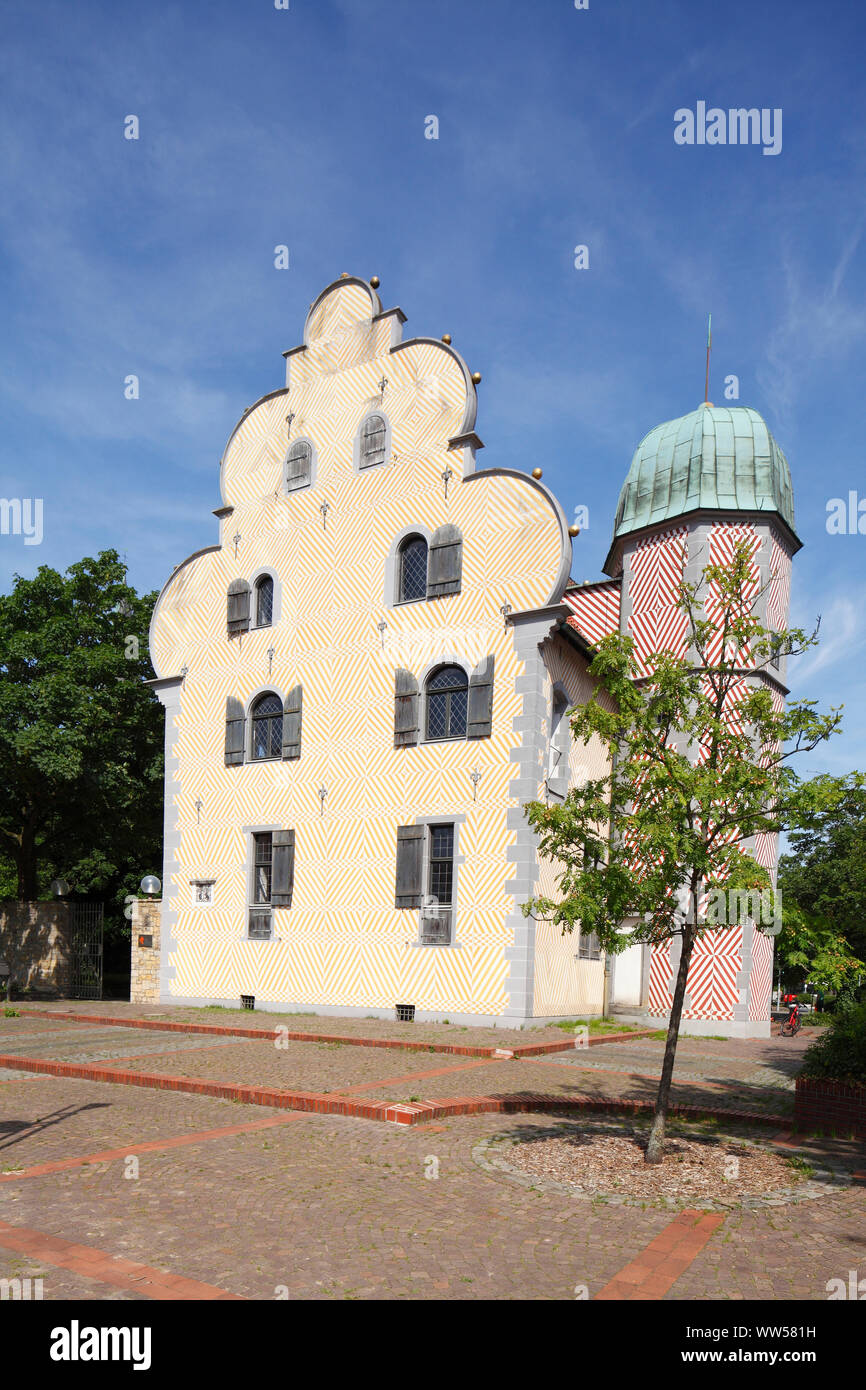 Ledenhof, ancien hôtel particulier de la noblesse, de l'emplacement de la littérature de l'Ouest office de Basse-Saxe, OsnabrÃ¼ck, Basse-Saxe, Allemagne, Europe Banque D'Images
