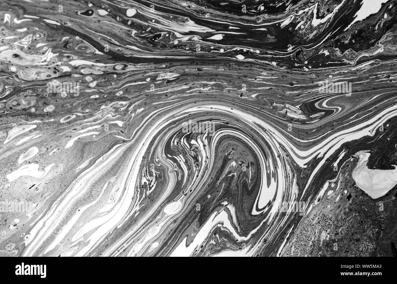 Liquide marbré motif unique Banque D'Images