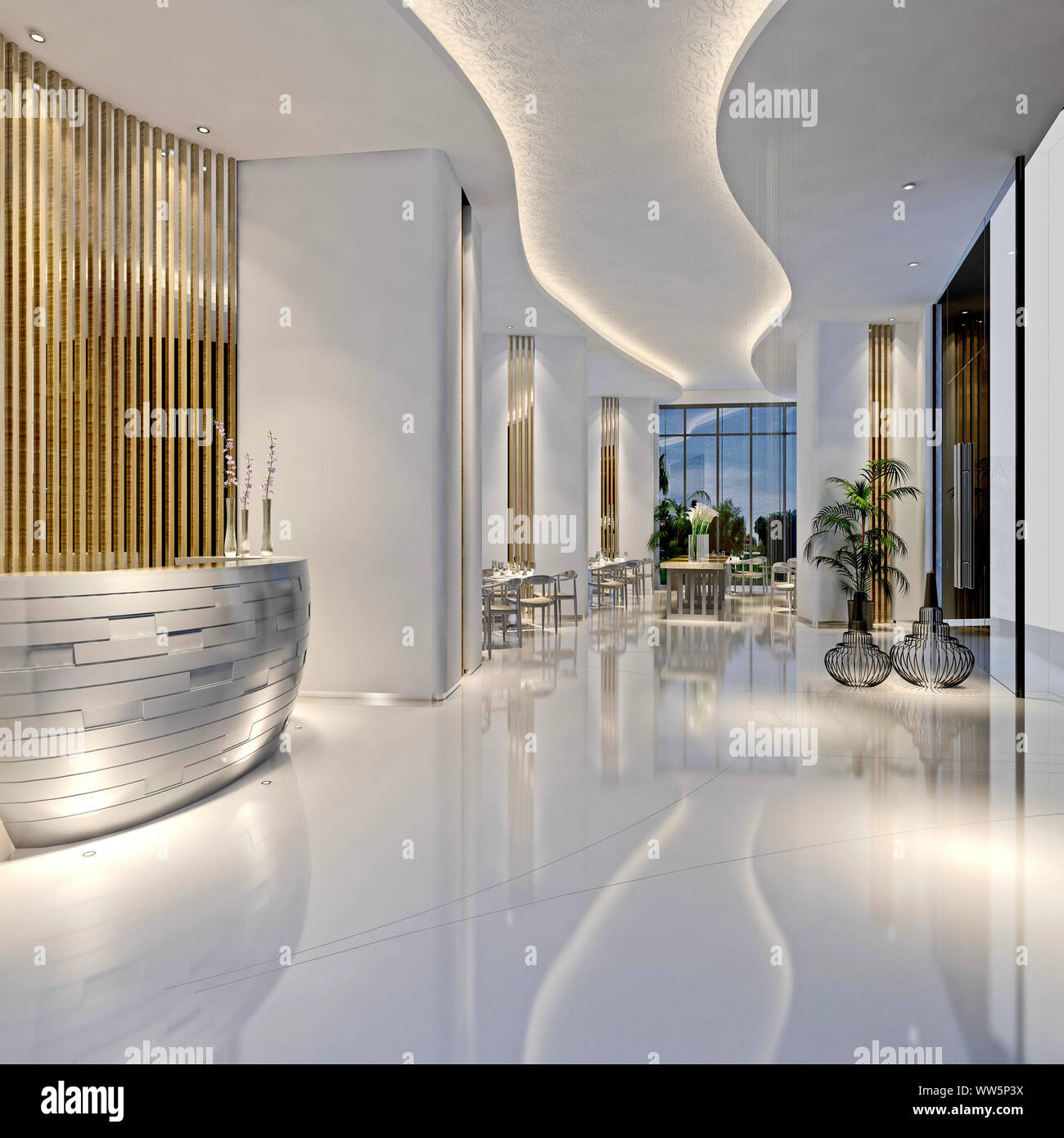 3D render of building interior/24 Banque D'Images