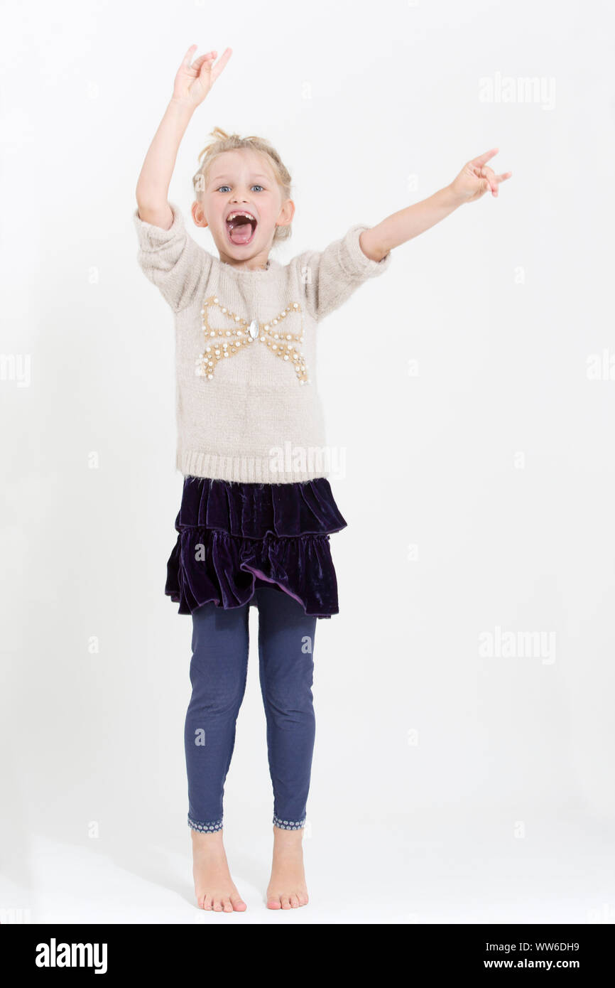 Enfant en dansant Banque D'Images