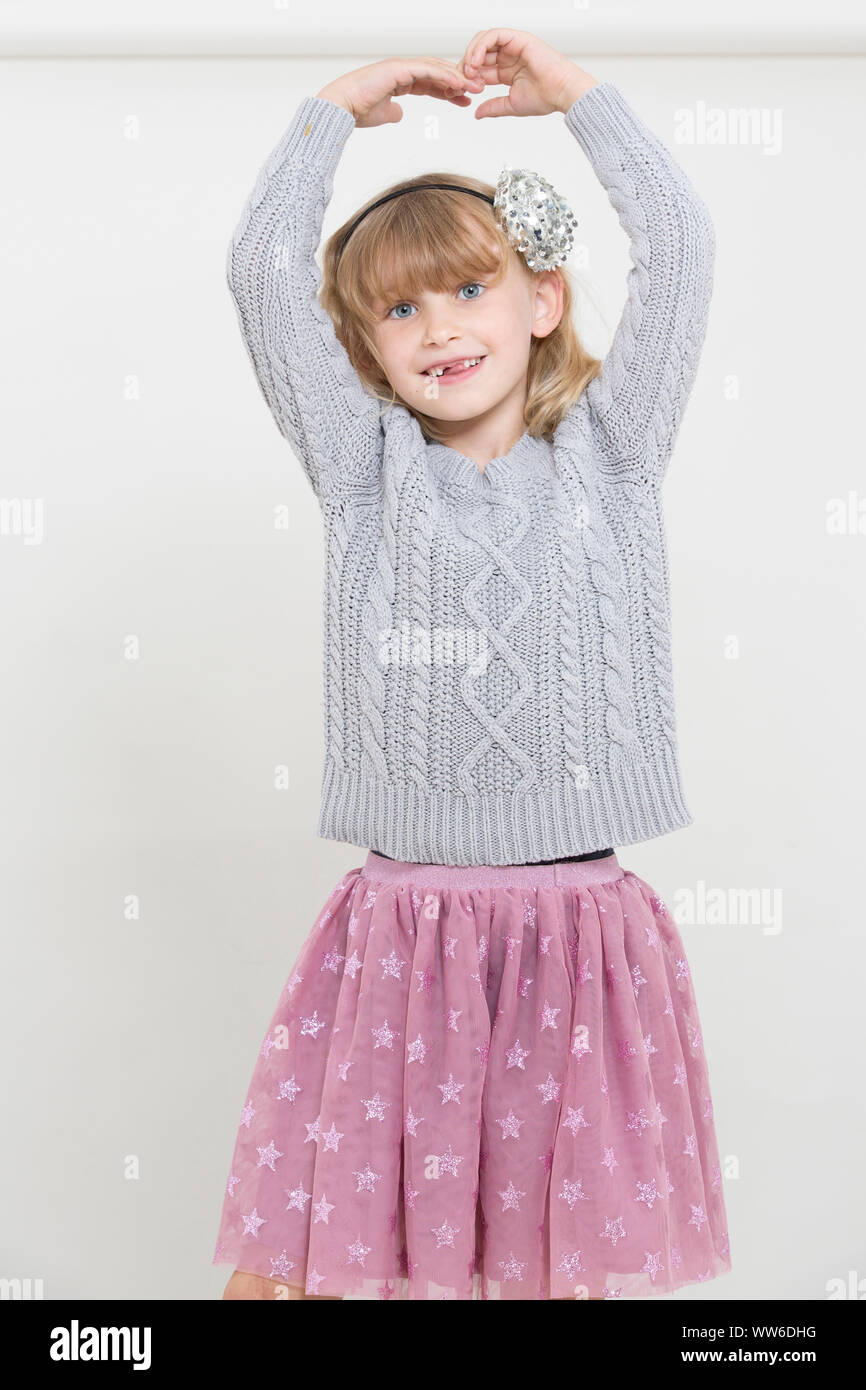 Portrait de l'enfant, la moitié de la danse Banque D'Images