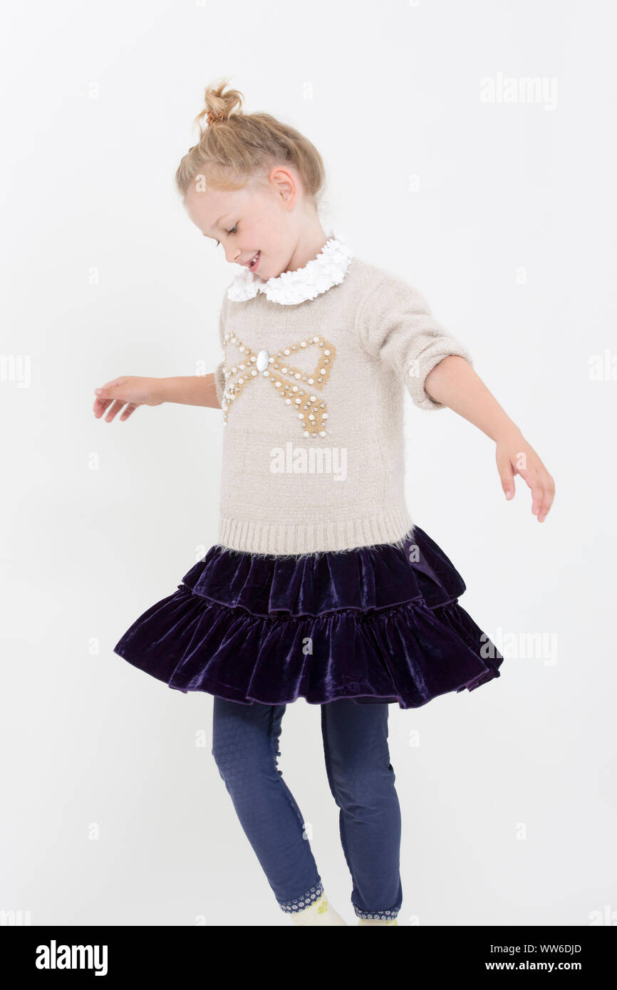 Enfant en dansant Banque D'Images