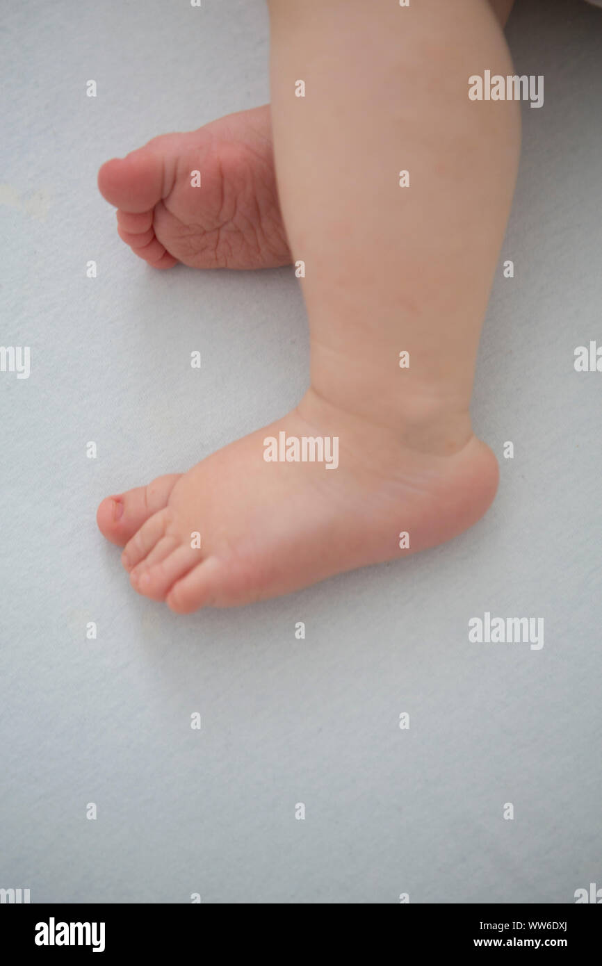 Pieds de bébé, détail Banque D'Images