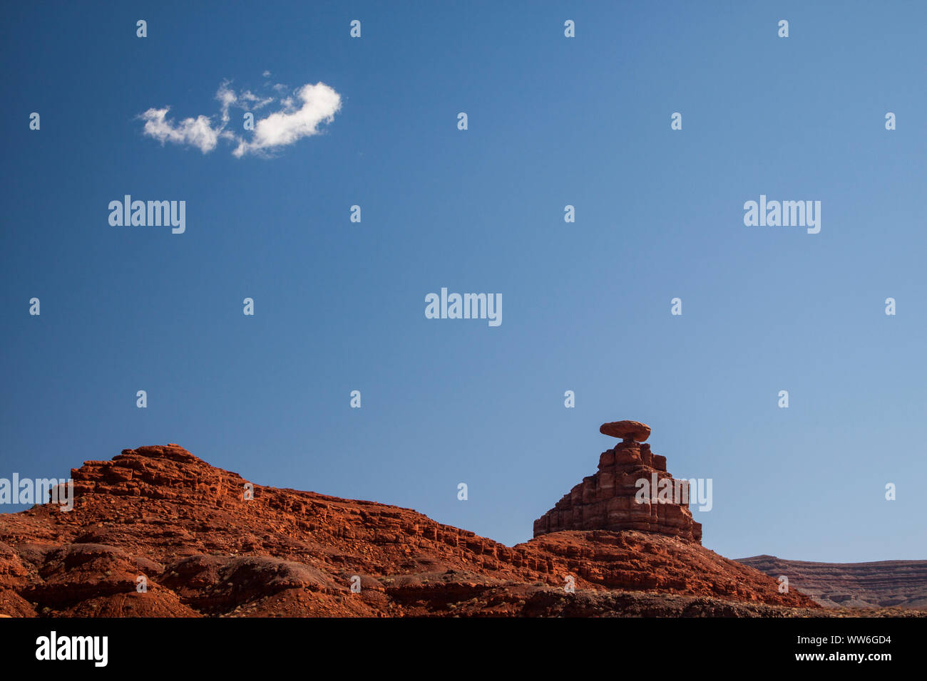 Formation ÃŠRock 'Mexican Hat', USA Banque D'Images