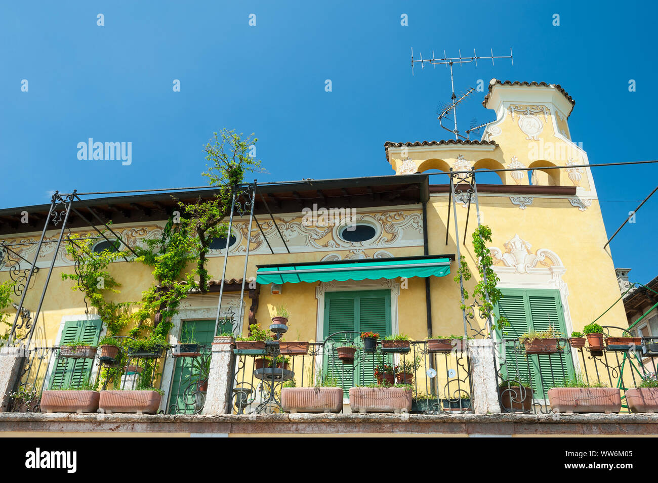 Gargnano, Province de Brescia, Lombardie, Italie Banque D'Images