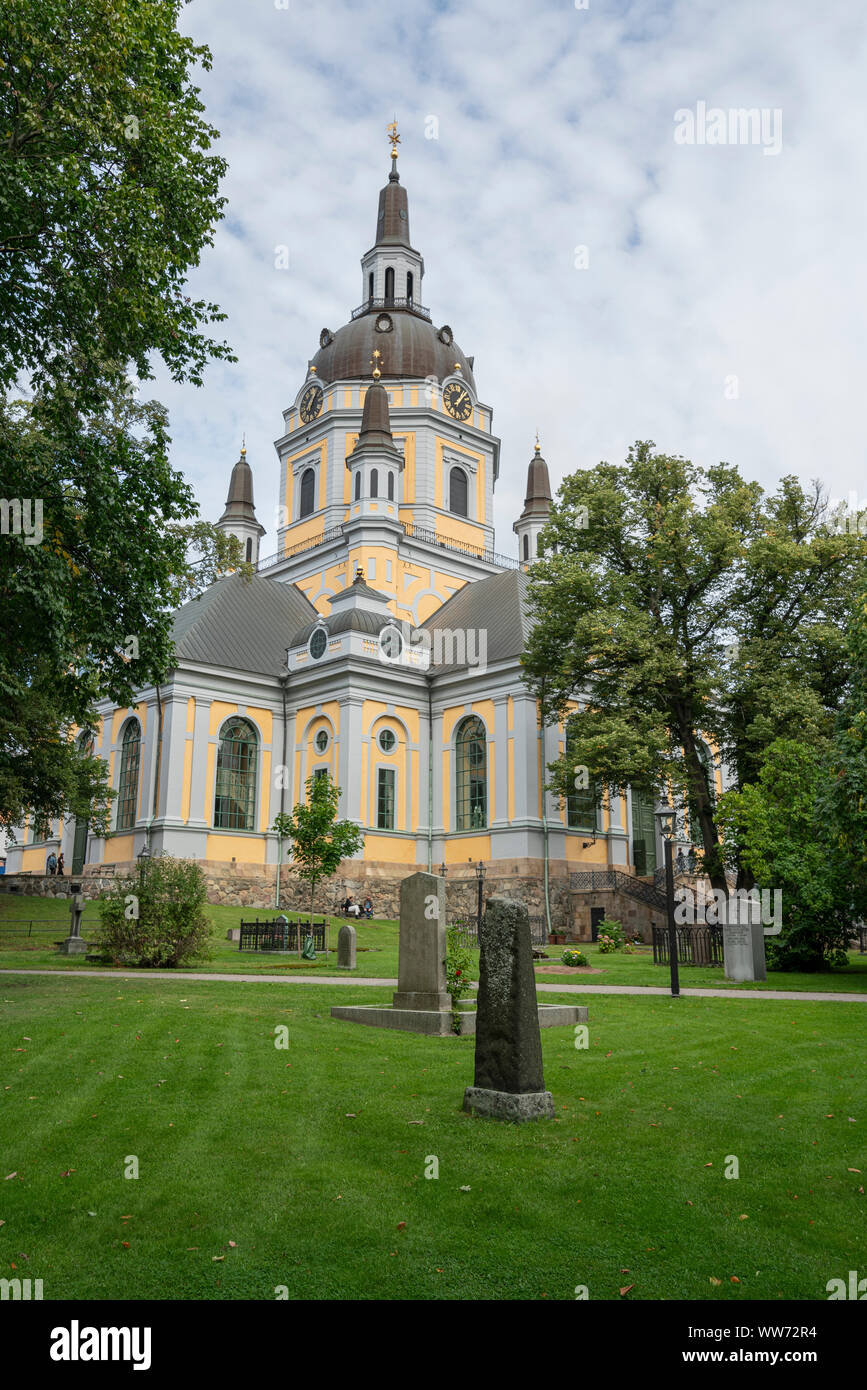 Stockholm, Suède. Septembre 2019. Une vue panoramique de l'église et le cimetière Katarina park Banque D'Images