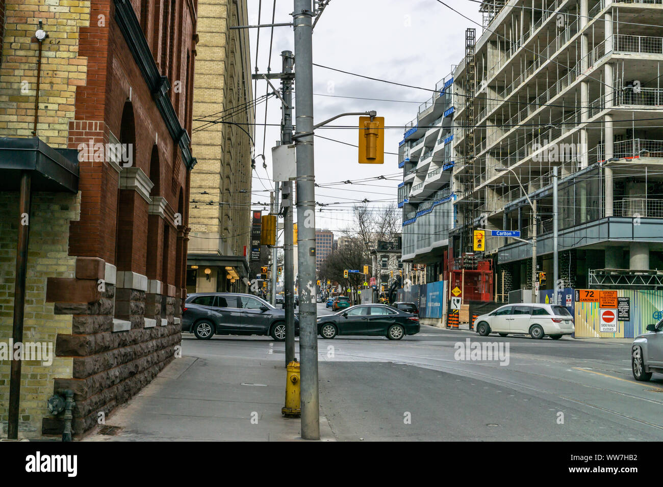 Toronto a une ambiance super cool avec beaucoup d'éléments urbains uniques. C'est un paradis pour les photographes. Banque D'Images