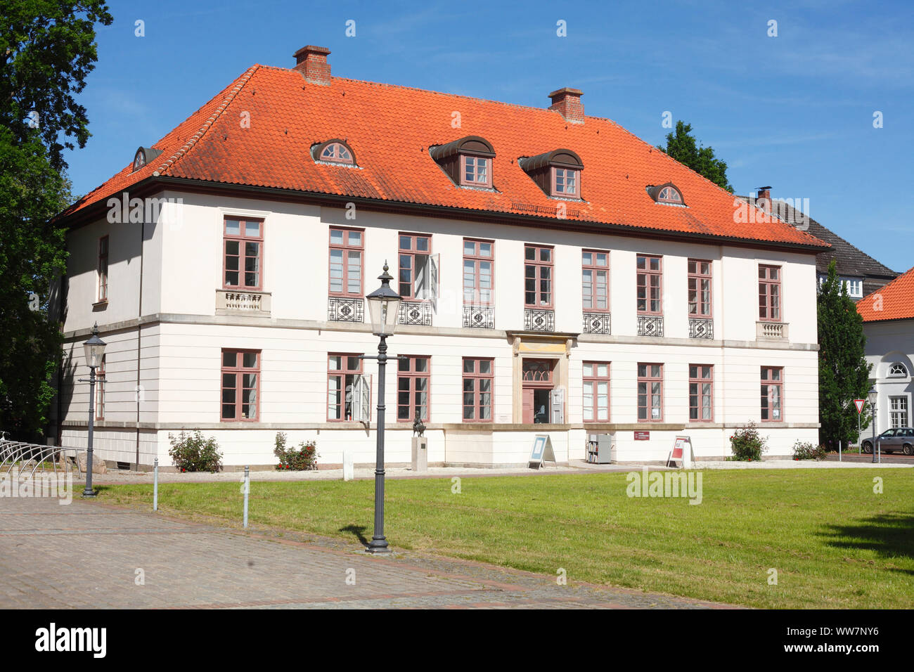 Bibliothèque de l'État dans l'ancienne Kavalierhaus, Eutin, Schleswig-Holstein, Allemagne, Europe Banque D'Images