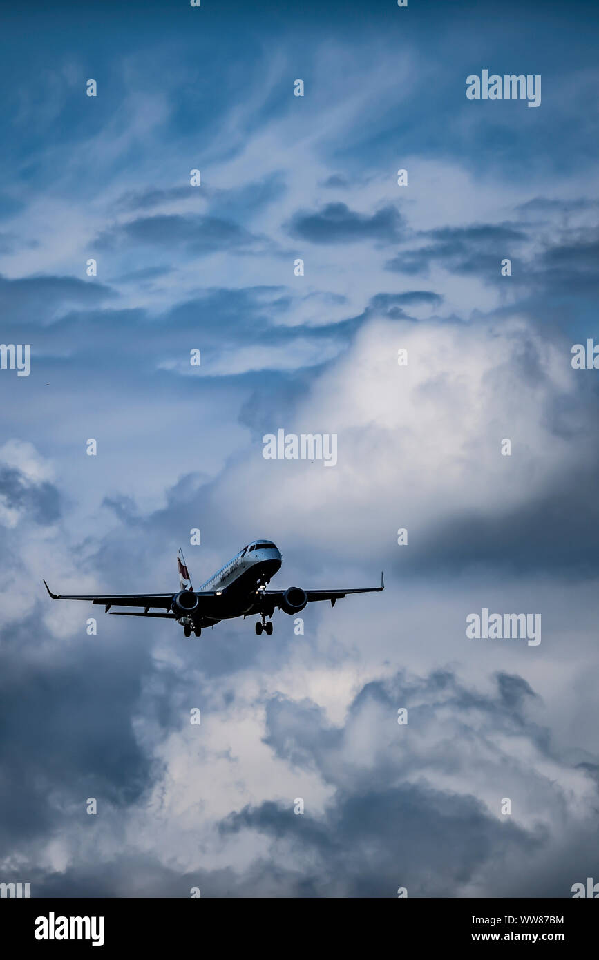 British Airways Embraer E190, Zurich, Suisse Banque D'Images