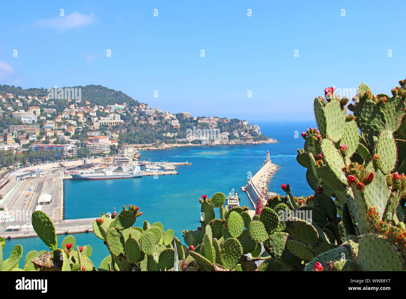 Port de Nice, Côte d'Azur, France Banque D'Images