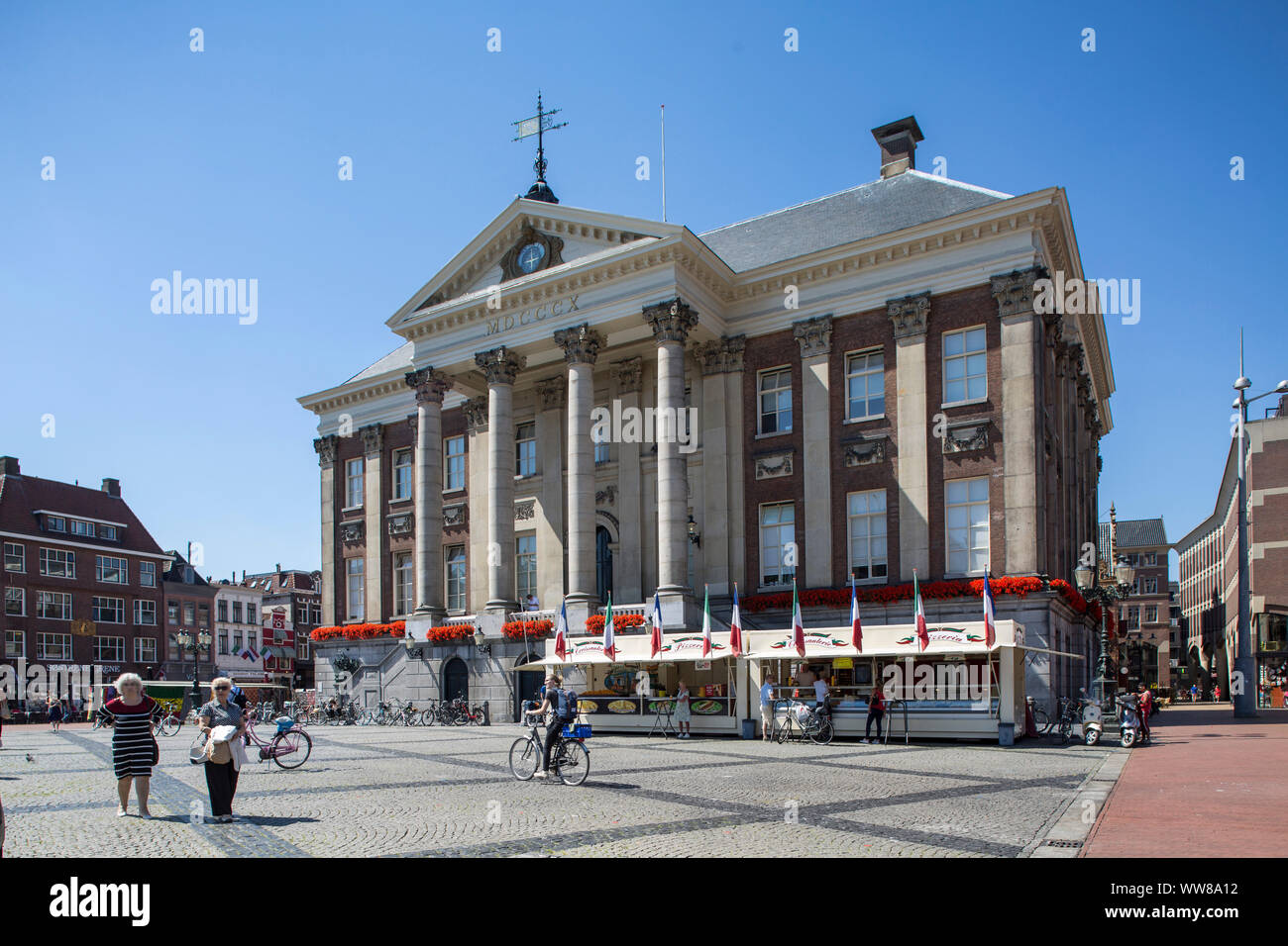 Pays-bas, Groningen, hôtel de ville Banque D'Images