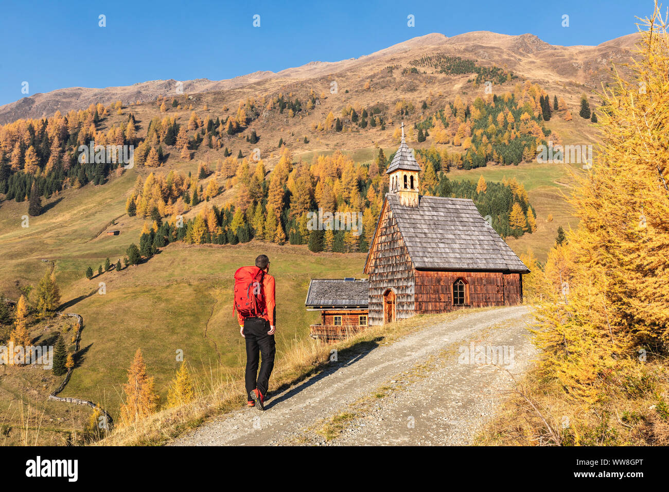 La Heilige Fatima chapelle dans Kamelisenalm, Innervillgraten, vallée de Villgraten, East Tyrol, Autriche, Europe Banque D'Images