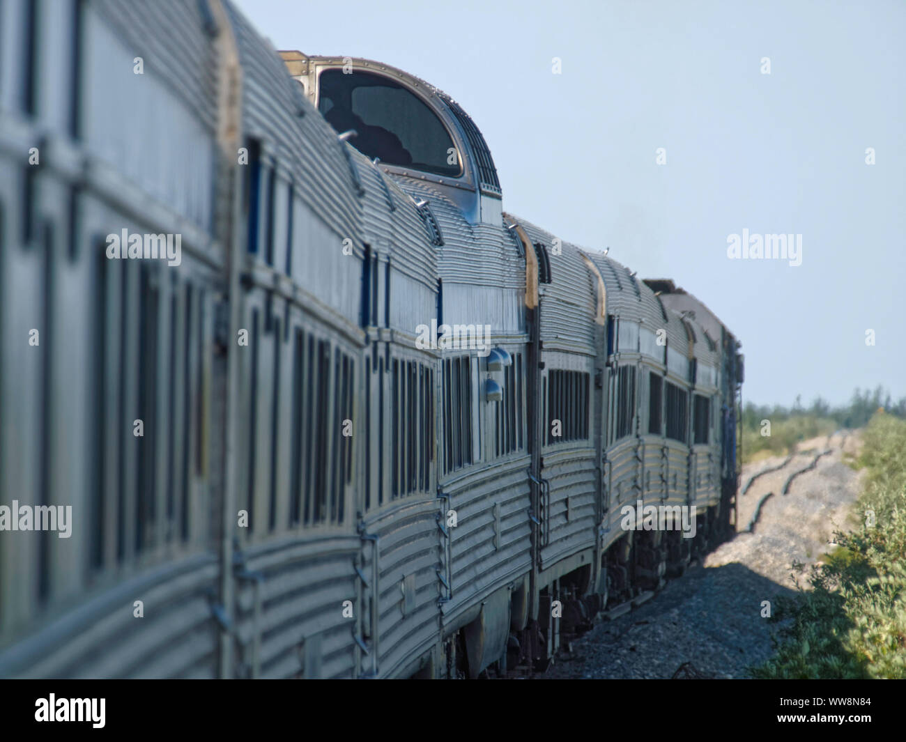 WinnipegÃÃ'Ã'train de voyageurs Churchill Banque D'Images