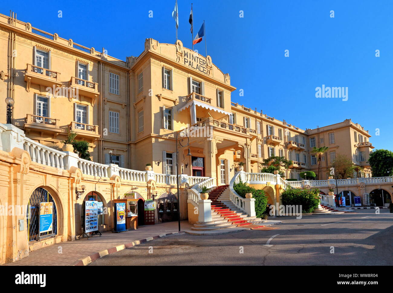 Hôtel traditionnel Winter Palace, Louxor, Égypte, l'Égypte Banque D'Images