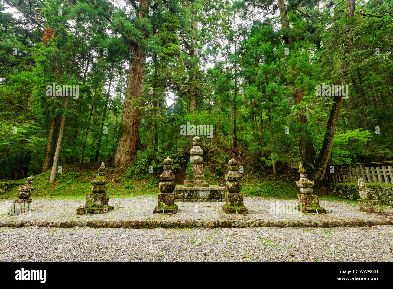 Wakayama, Japon - 23 juillet 2019 : lieu de repos du puissant clan Toyotomi à Koyasan. Banque D'Images