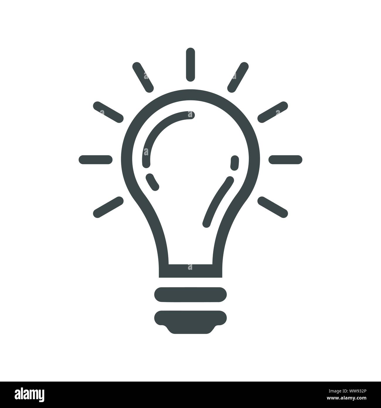 Lampe, idée, pensée, l'innovation, la lumière, la génération idée intelligente Illustration de Vecteur