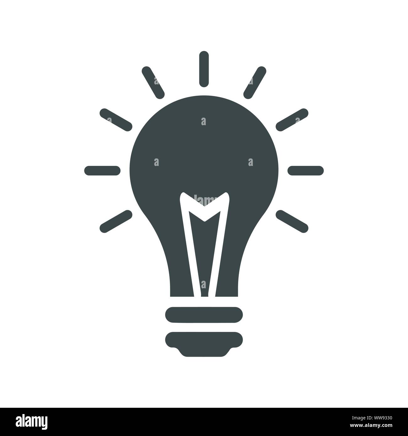 Lampe, idée, pensée, l'innovation, la lumière, la génération idée intelligente Illustration de Vecteur