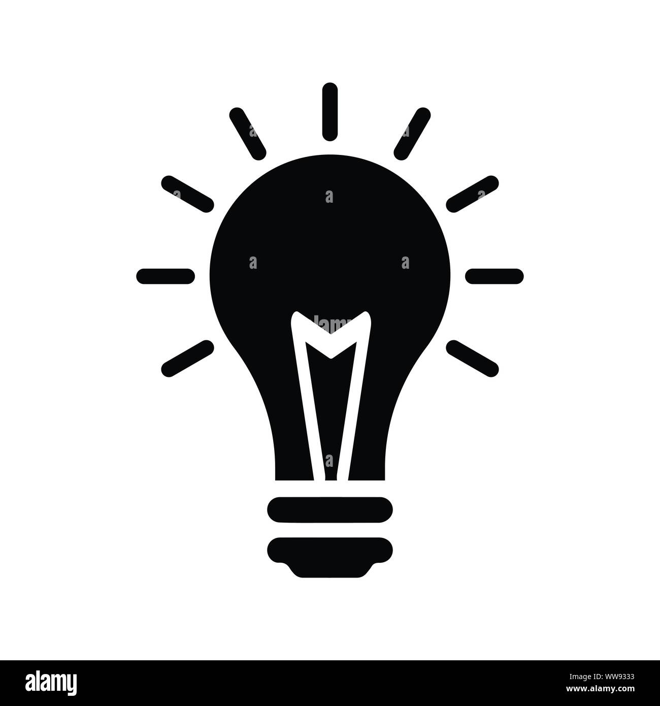 Lampe, idée, pensée, l'innovation, la lumière, la génération idée intelligente Illustration de Vecteur