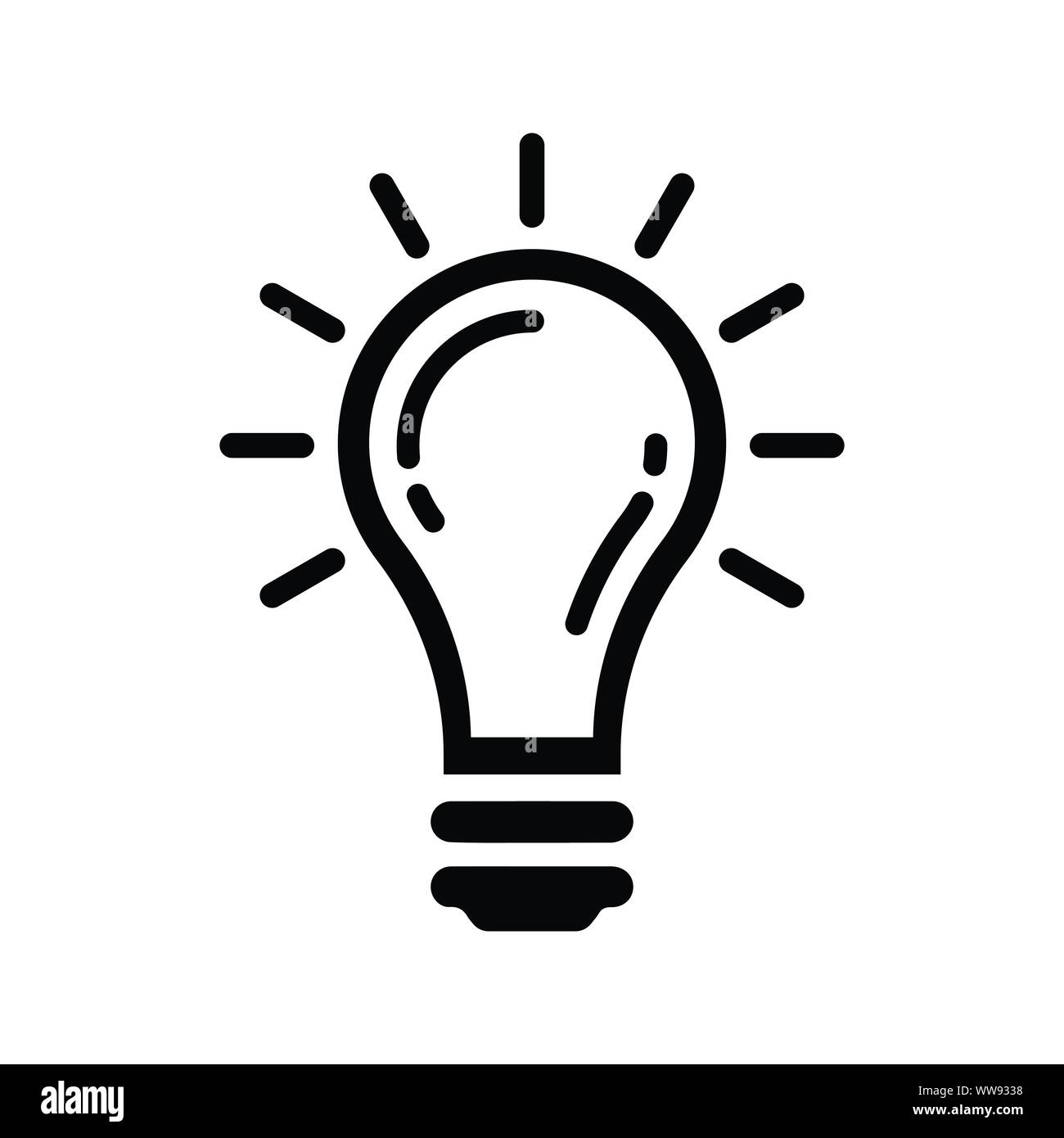 Lampe, idée, pensée, l'innovation, la lumière, la génération idée intelligente Illustration de Vecteur